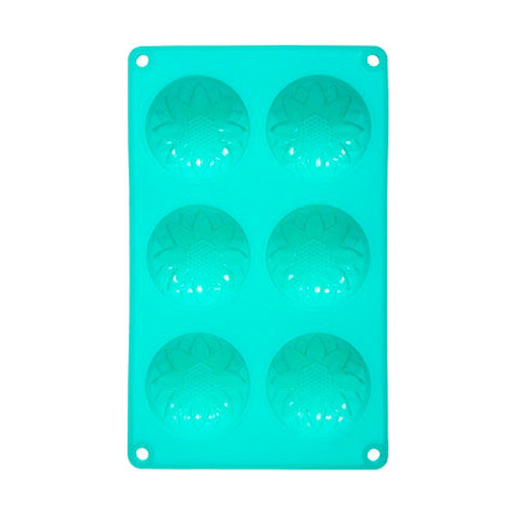 Форма из силикона д/выпечки MARMITON Кексы фигурные, 6 ячеек - фото