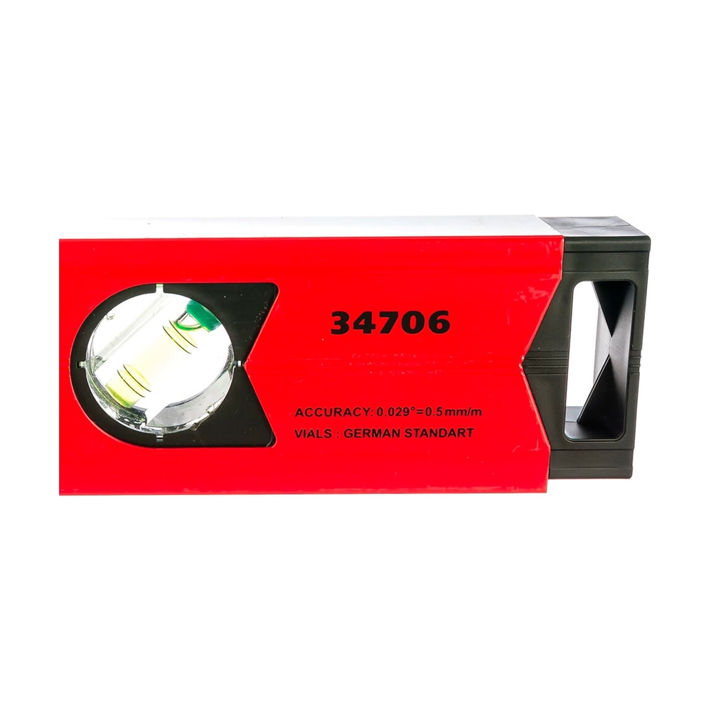 Уровень алюминиевый Магнитный 600 мм, фрезерованный, 3 глазка (1 зеркальный) Matrix - фото 2