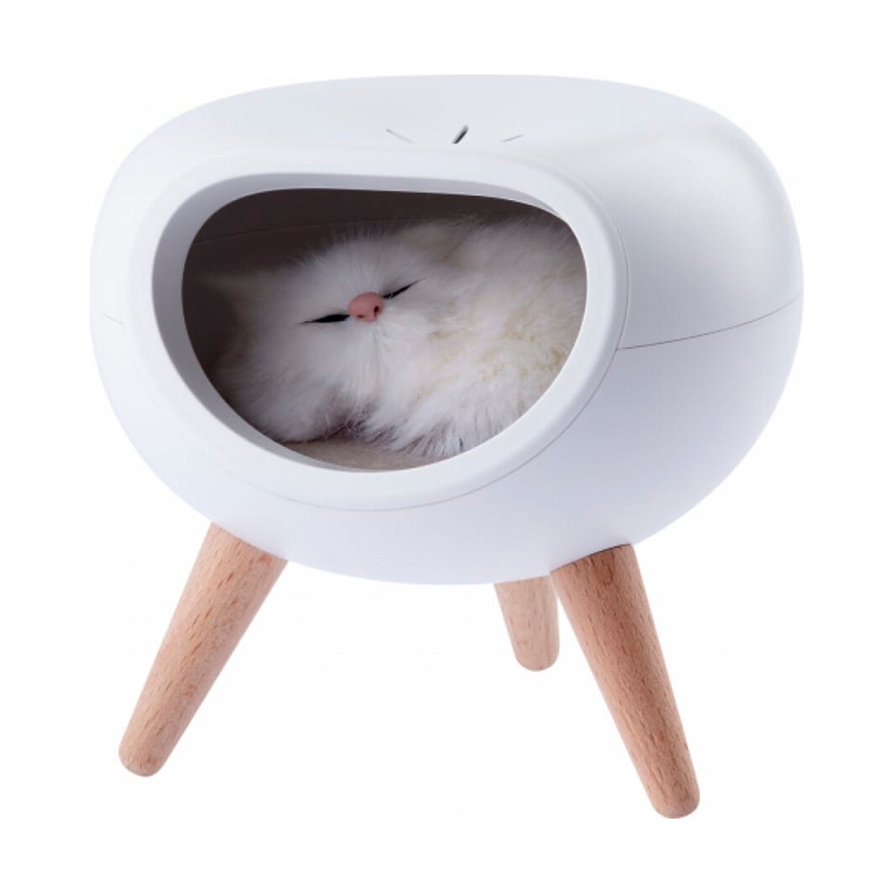 Ночник-светильник ЭРА NLED-467-1W-W котик белый - фото 3