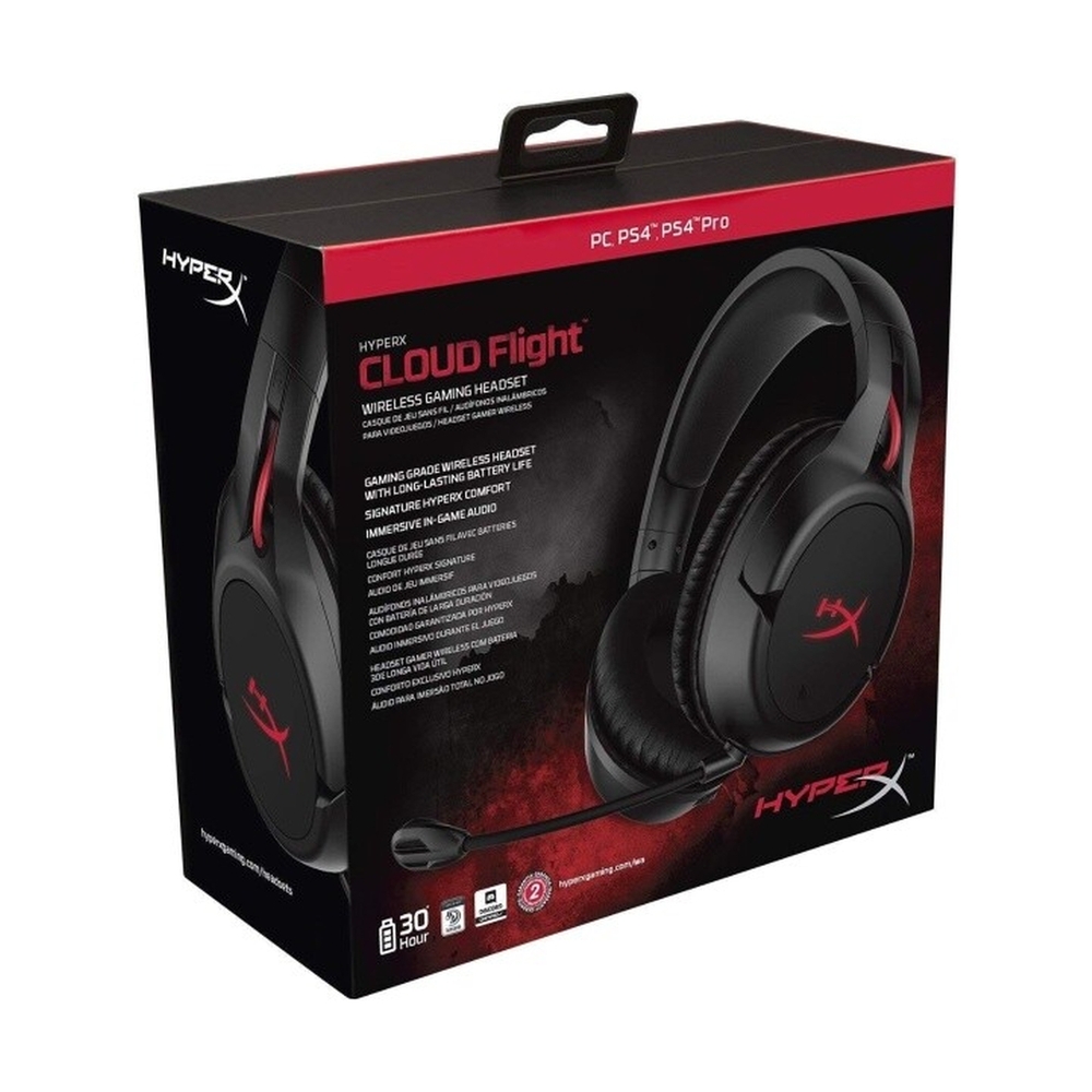 Наушники-гарнитура игровые HyperX Cloud Flight HX-HSCF-BK/EM - фото 4