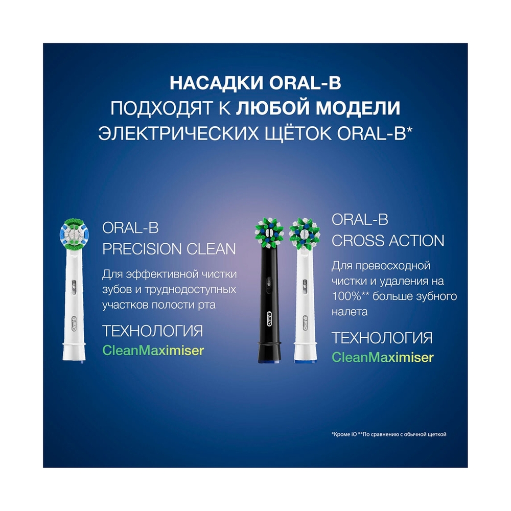 Насадки Oral-B Precision Clean CleanMaximiser для электрической зубной щетки, 4 шт., для удаления налета, для эффективной чистки - фото 10