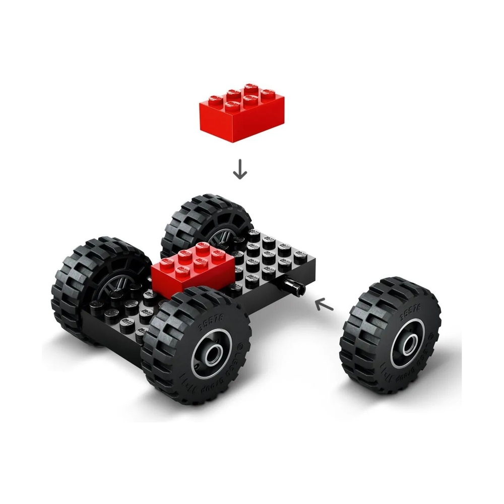 Конструктор Lego 60450 Город Желтый строительный колесный погрузчик - фото 5