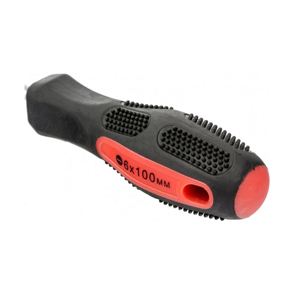 Отвертка Anti-Slip, SL6,0х100 мм, CrV, 2к рукоятка// Matrix 12220 - фото 4