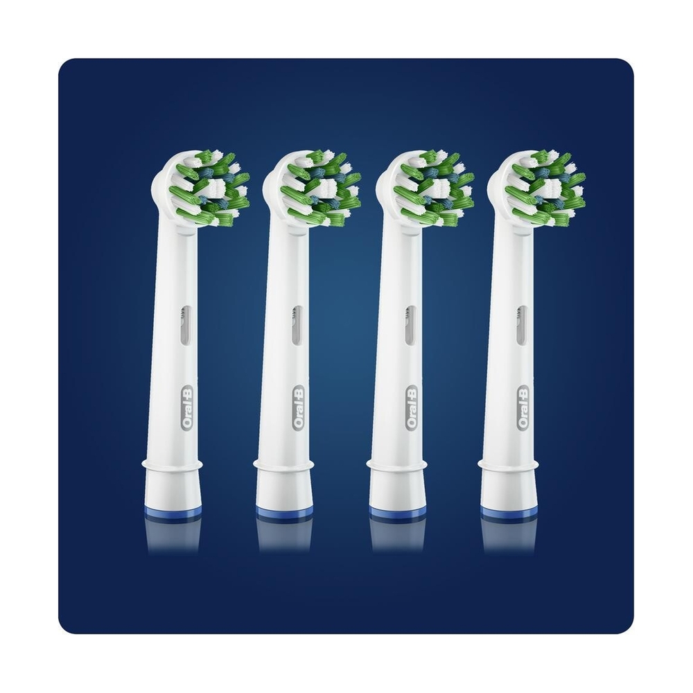 Насадки Oral-B Сross Action CleanMaximiser White для электрической зубной щетки, 4 шт., для тщательного удаления налета - фото 6