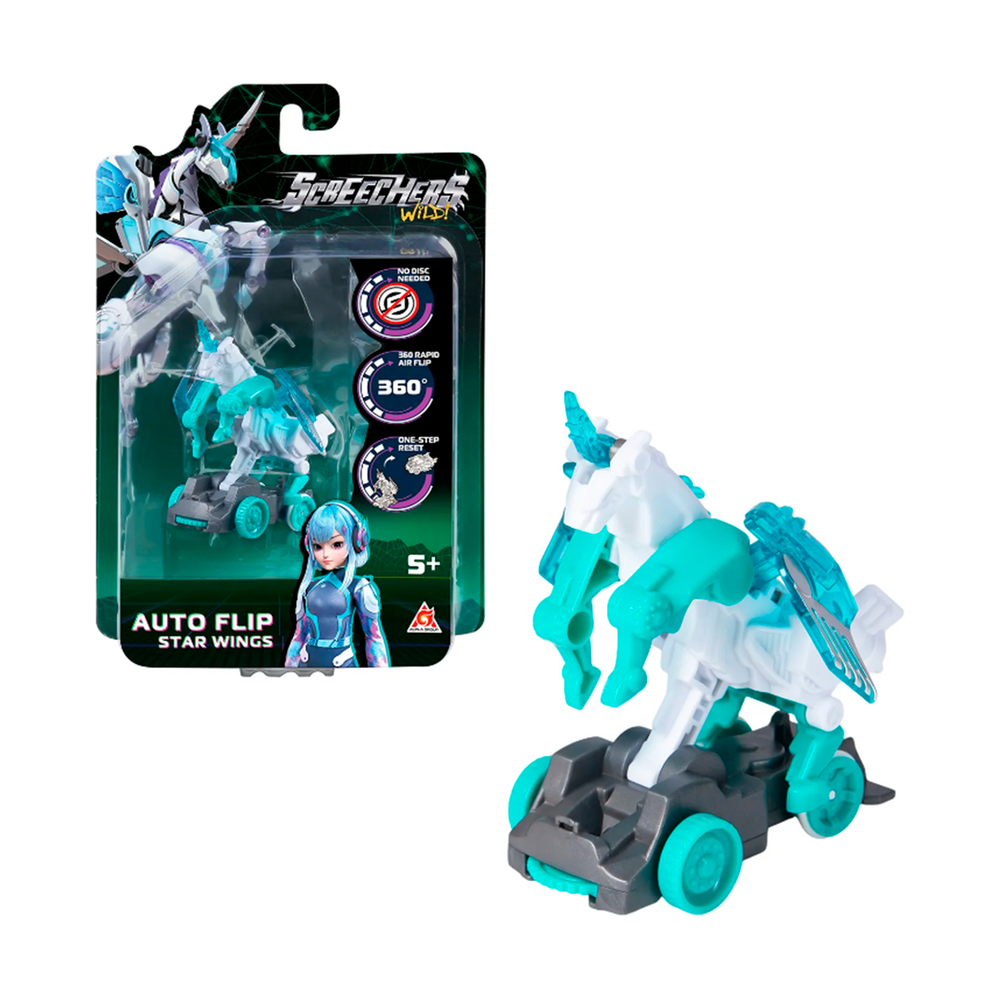 Screechers Wild Дикие Скричеры 62641 Маш-трансформер Автофлип Стар Вингс S5 - фото