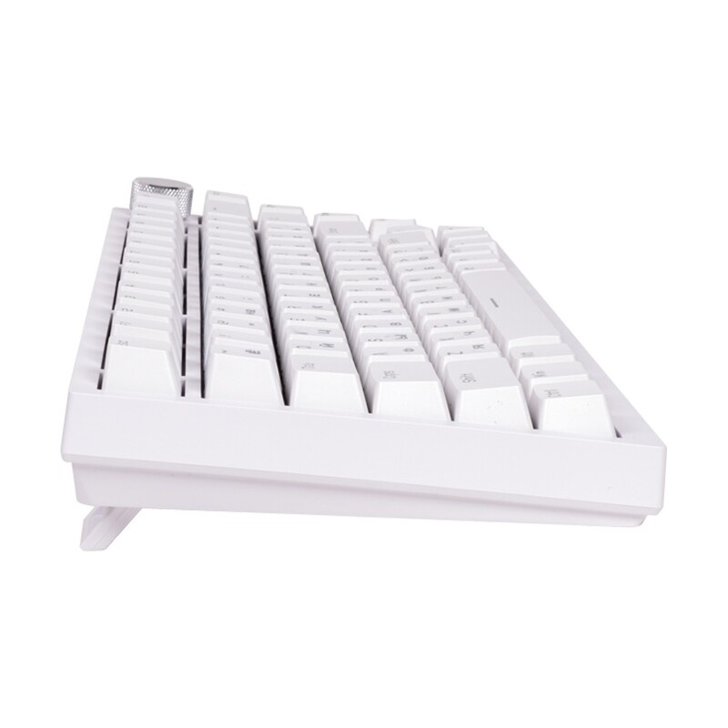 Клавиатура, Ajazz AK820, Механическая, 75%, Blue Switches, Подсветка RGB, Анг/Рус, Белый - фото 3