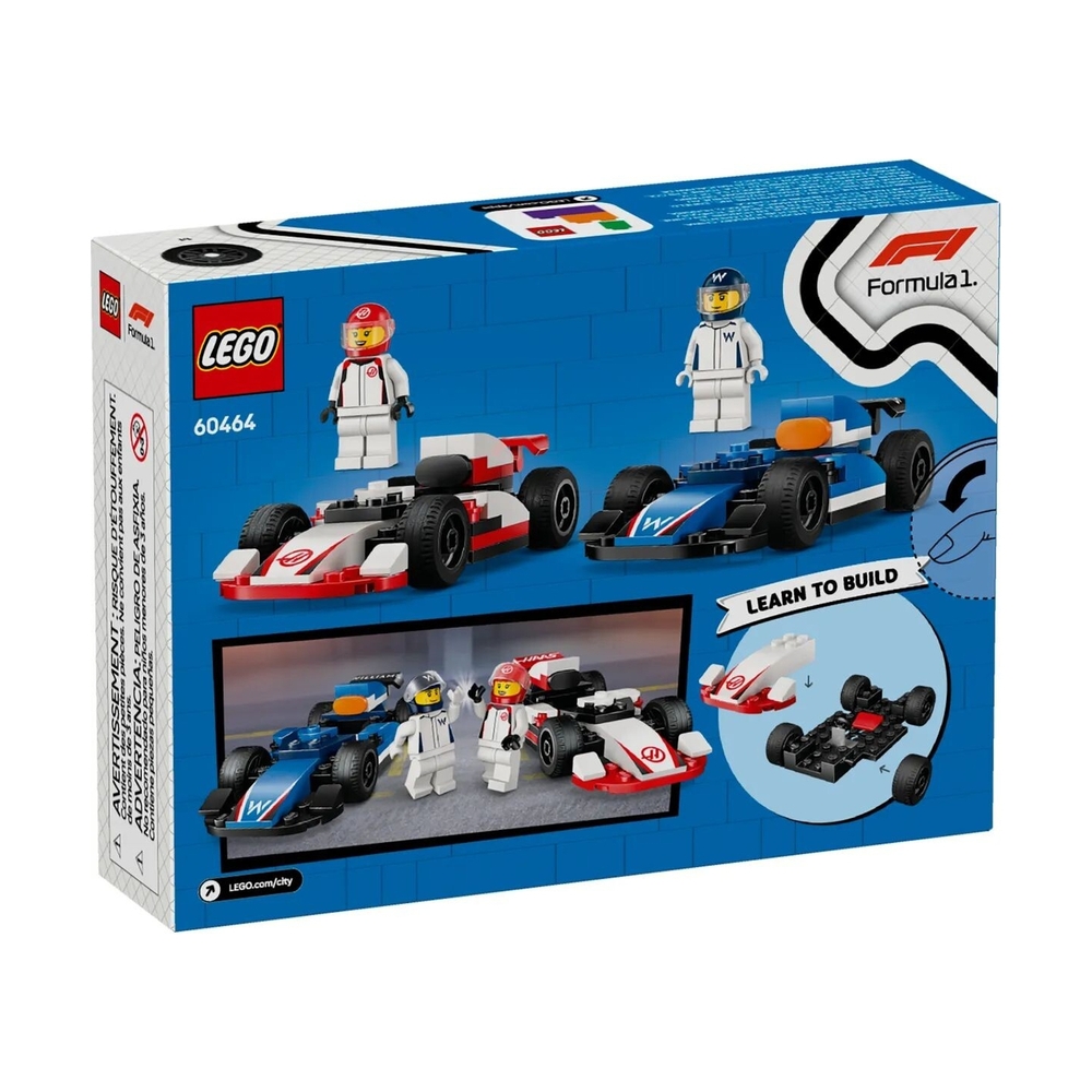 Конструктор Lego 60464 Город Болиды F1® Williams Racing и Haas F1® - фото 8
