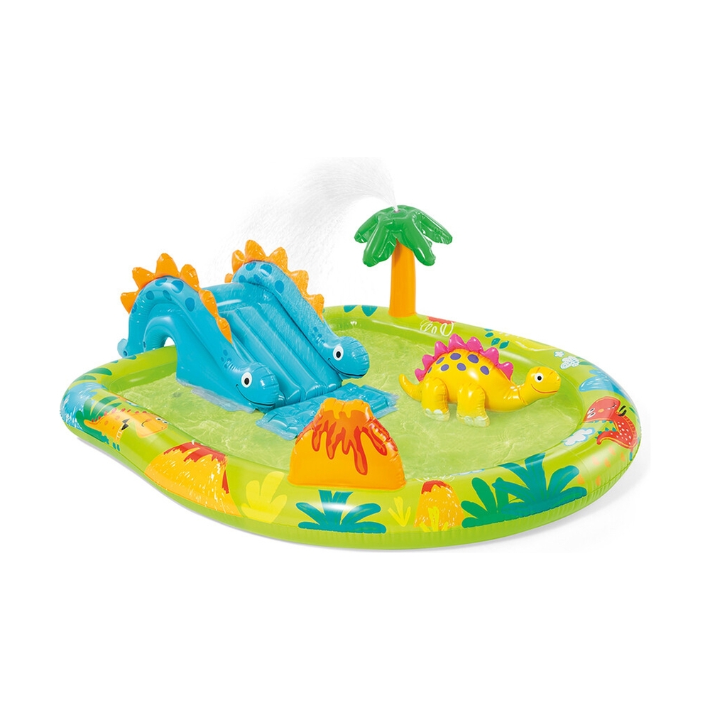 Детский надувной игровой бассейн Little Dino INTEX, 57166NP - фото