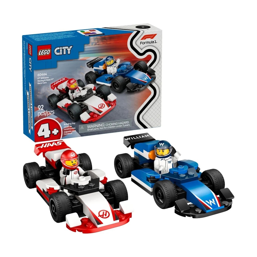 Конструктор Lego 60464 Город Болиды F1® Williams Racing и Haas F1® - фото