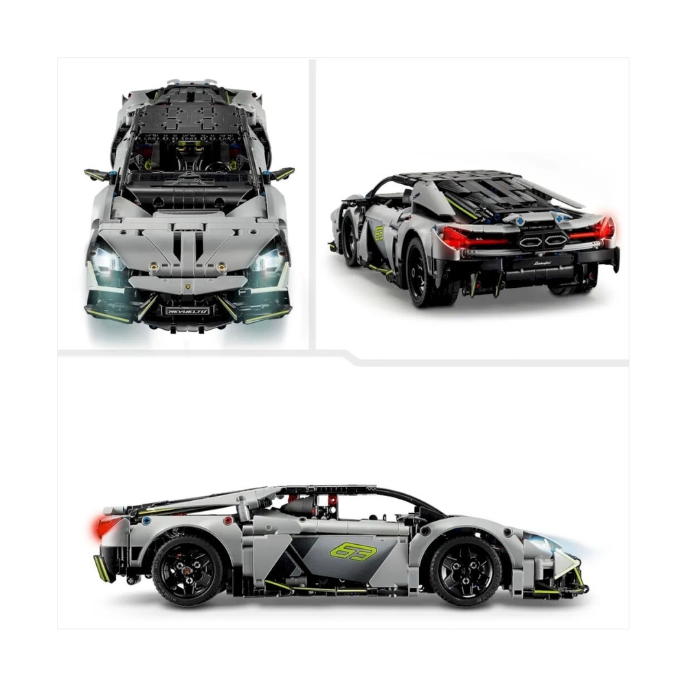 Конструктор Lego 42214 Техник Суперкар Lamborghini Revuelto - фото 4