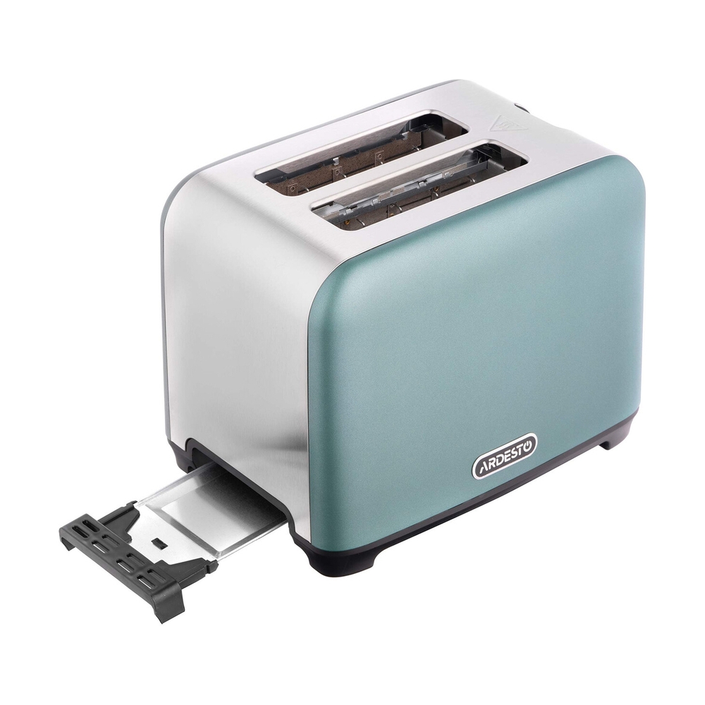 Тостер Ardesto Mint Harmony T-F400G 800Вт, металл, мятный+серебристый - фото 4