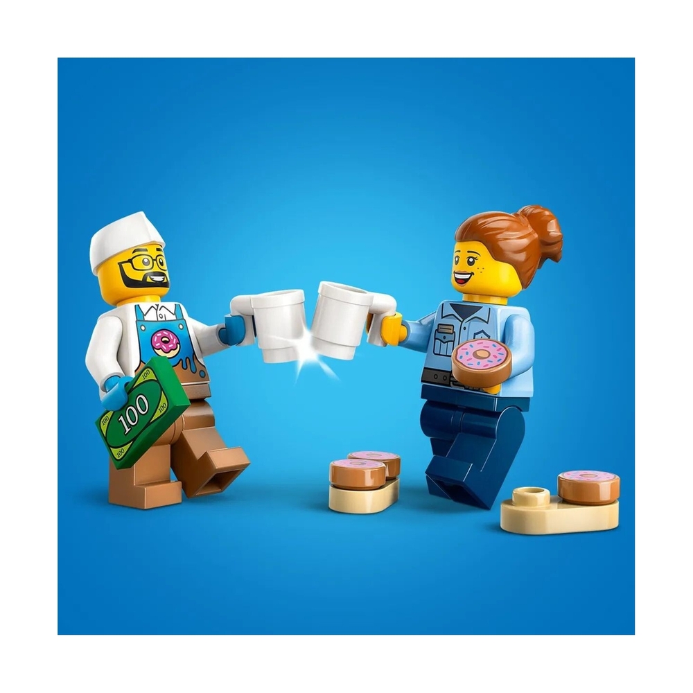 Конструктор Lego 60452 Город Фургон с пончиками - фото 6