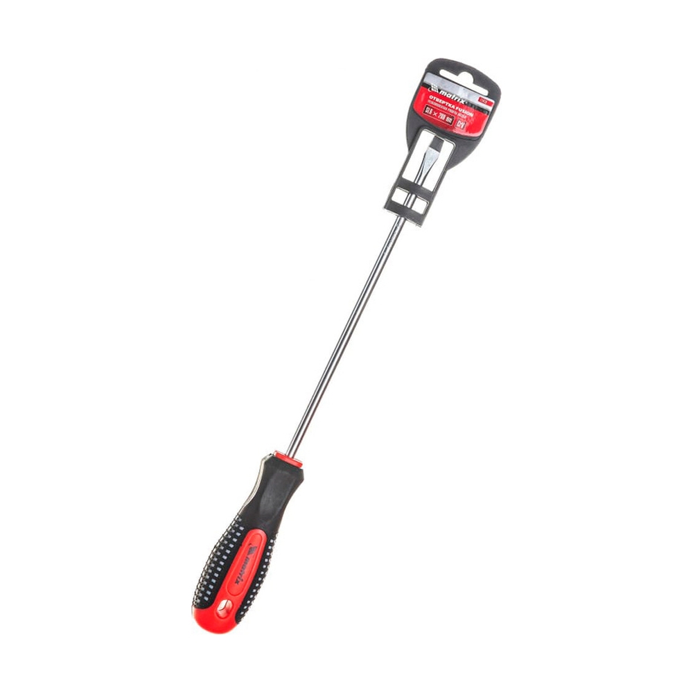 Отвертка Fusion, SL6,0 х 200 мм, CrV, 3-х компонентная рукоятка anti slip// Matrix - фото 2