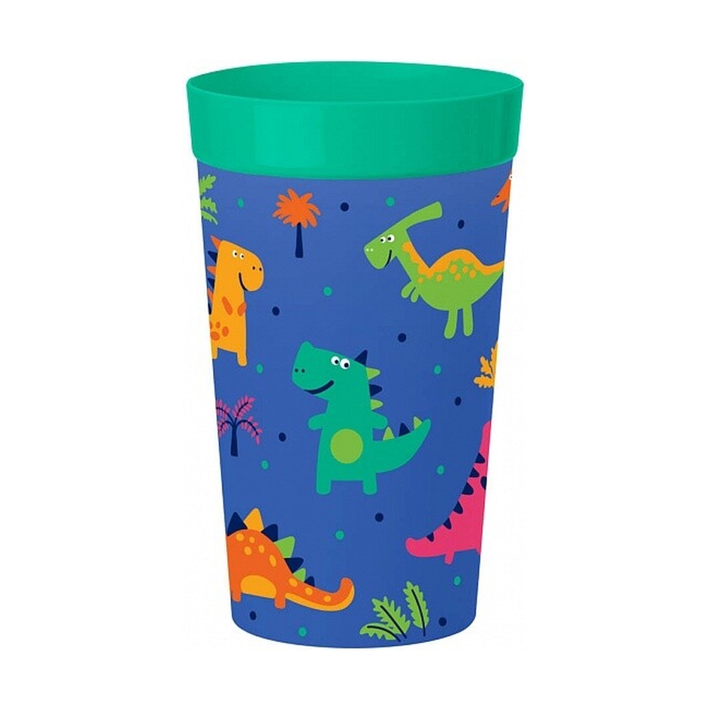 Стакан детский с декором 380МЛ (Зеленый) 431322209 - фото