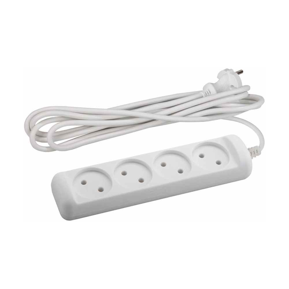 ЭРА удл. U-4-3m-2x1 3м 4 розетки, без заземления - фото