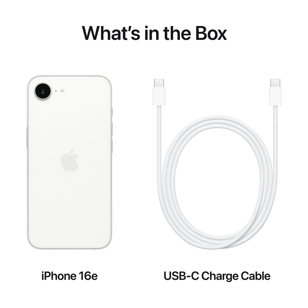 Apple iPhone 16e 128GB White MD1R4HX/A - фото 9