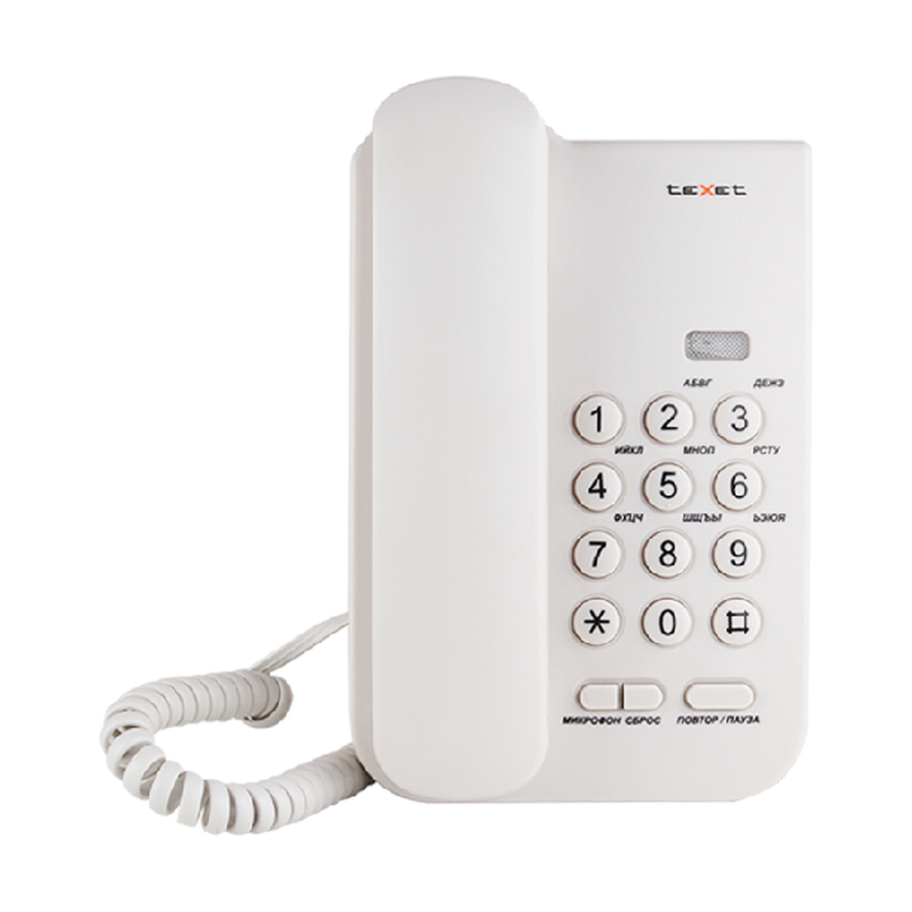 Проводной телефон Texet TX-212 серый - фото 3