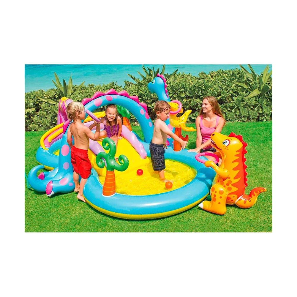 Детский надувной игровой бассейн Dinoland INTEX, 57135NP - фото 2