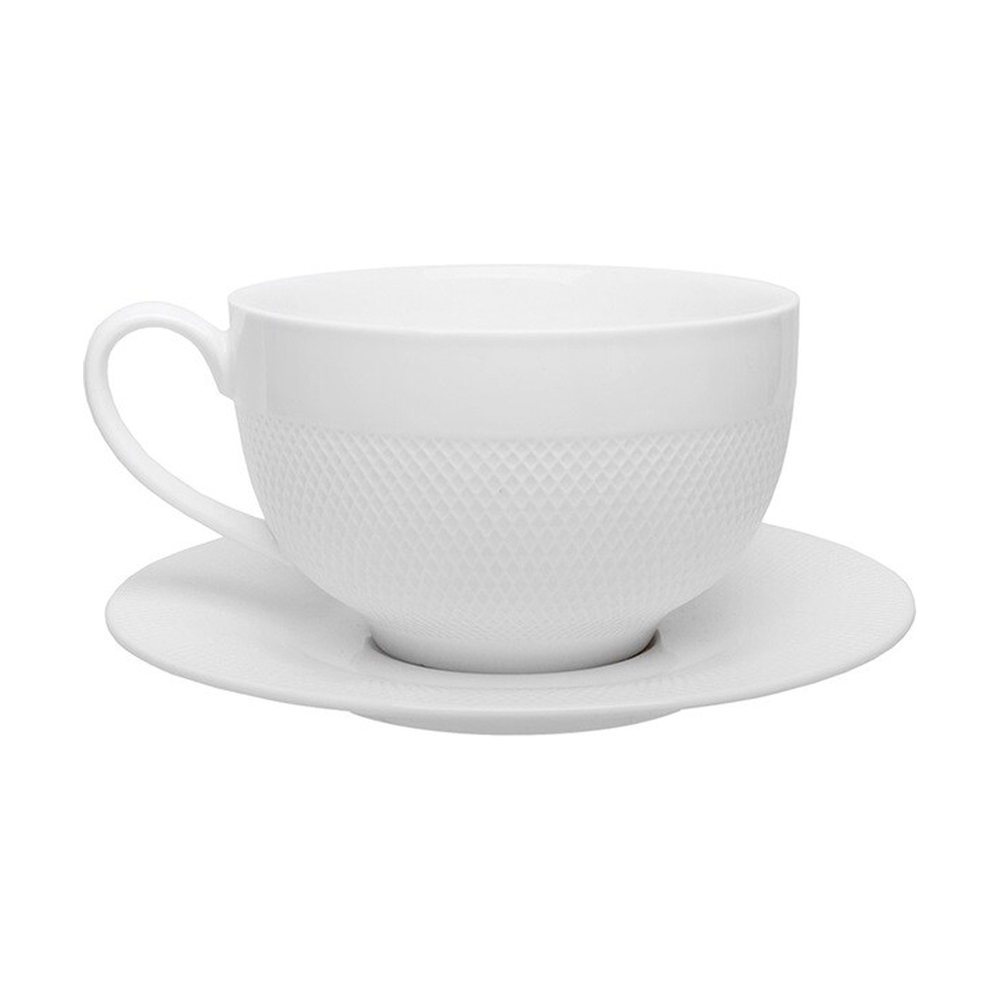 Чайная пара (чашка + блюдце) 350 мл, Royal Sutton, TU2755 - фото