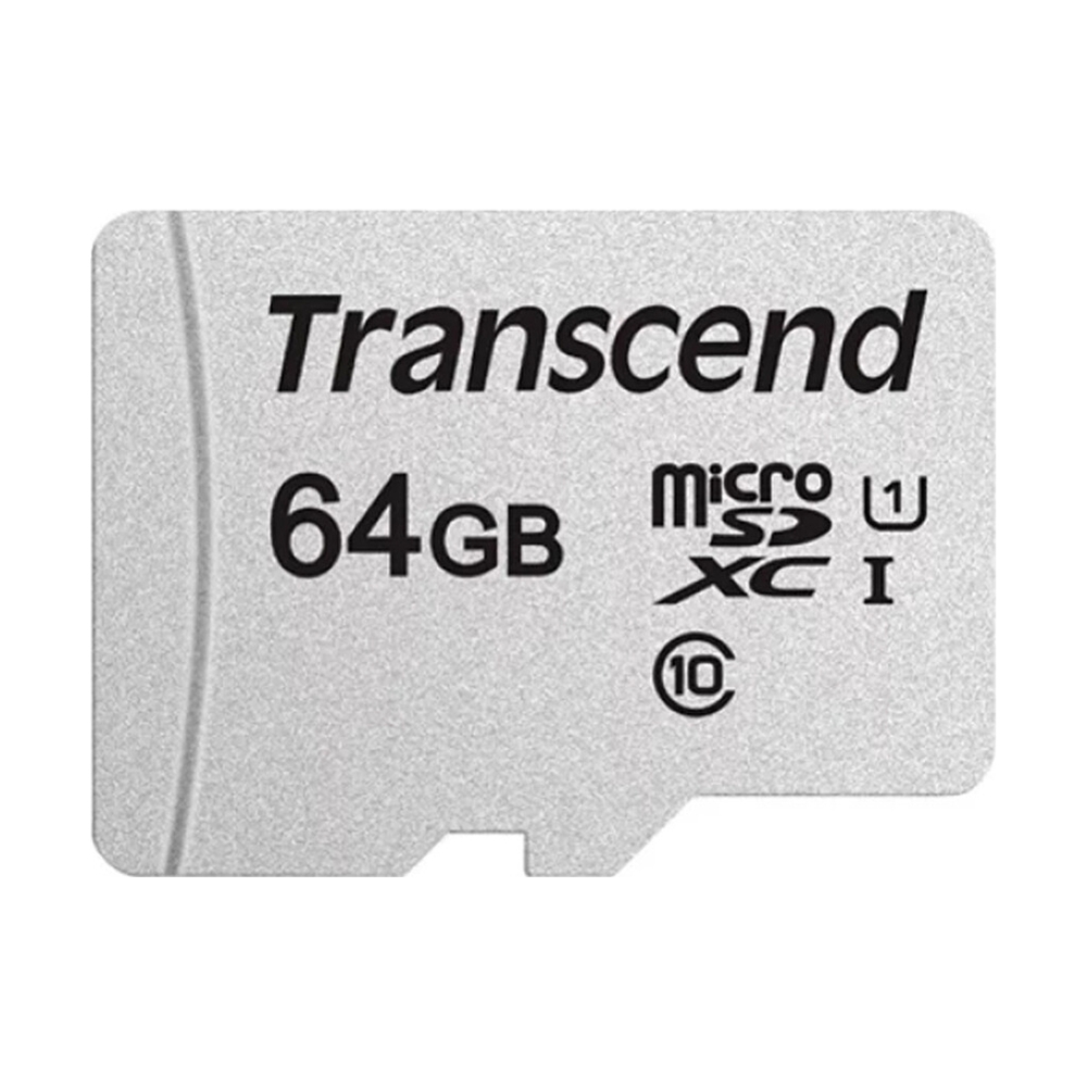 Карта памяти Transcend MicroSDXC 64 Гб, Class 10 UHS-I U1 (TS64GUSD300S) - фото 2