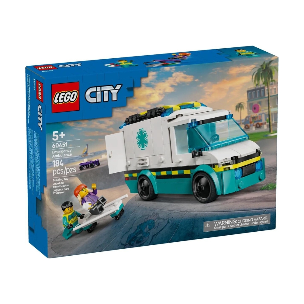 Конструктор Lego 60451 Город Машина скорой помощи - фото 10