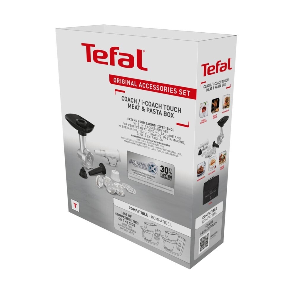 Набор аксессуаров для кухонной машины Tefal Coach Meat & Pasta XF651038 - фото 8