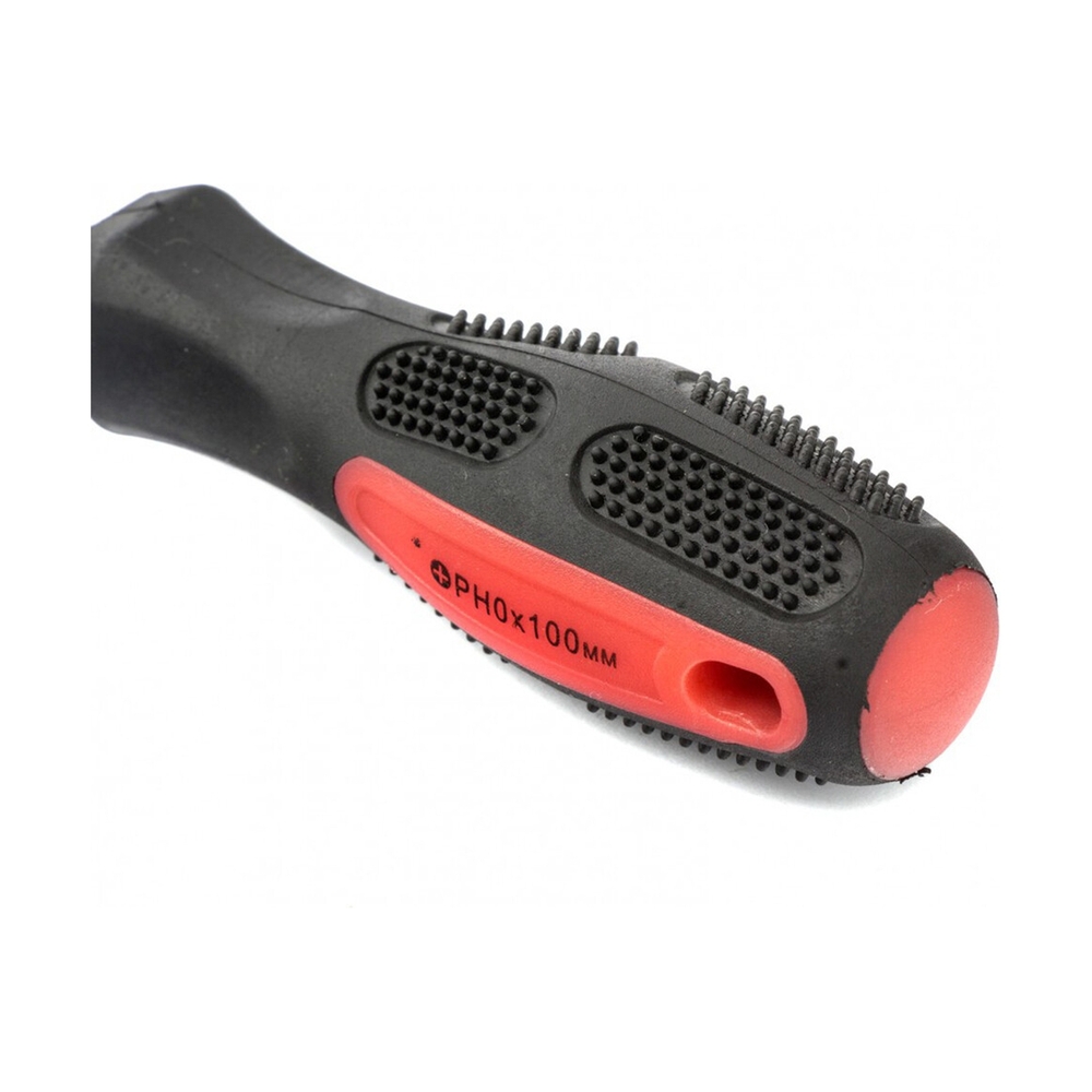 Отвертка Anti-Slip, PH0х100 мм, CrV, 2к рукоятка Matrix 12238 - фото 3