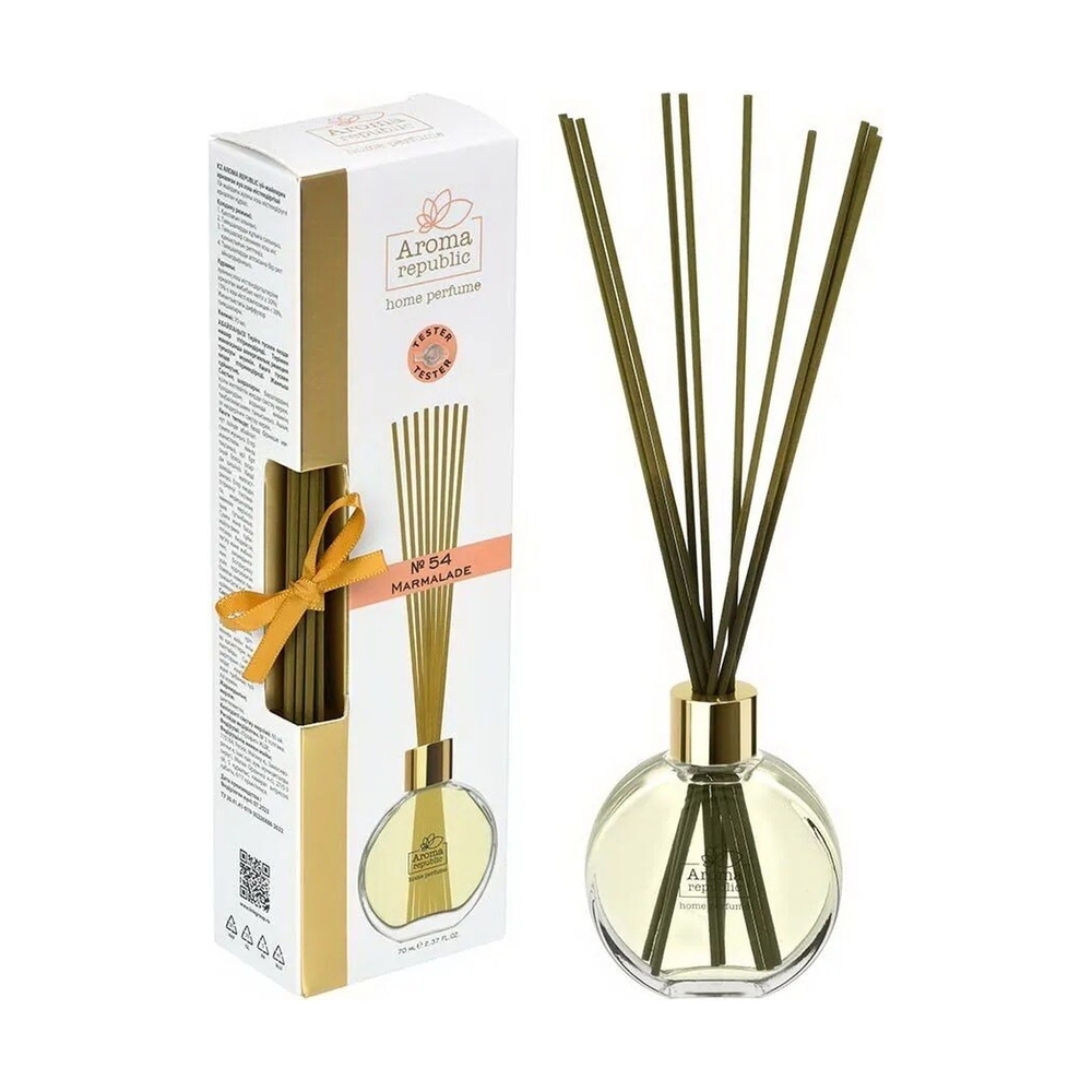 Ароматический диффузор в стеклянном флаконе 70 мл,№54 Marmalade /8 - фото