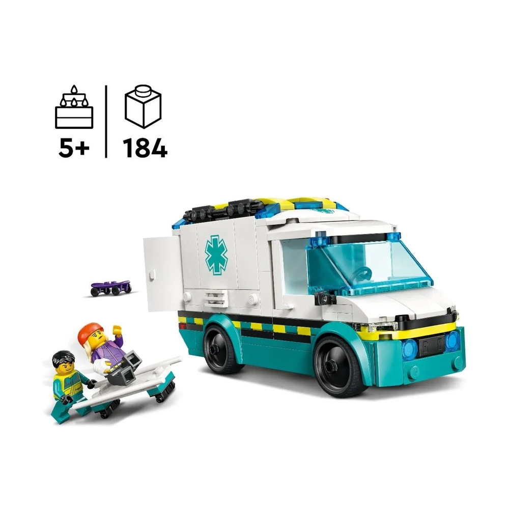 Конструктор Lego 60451 Город Машина скорой помощи - фото 2