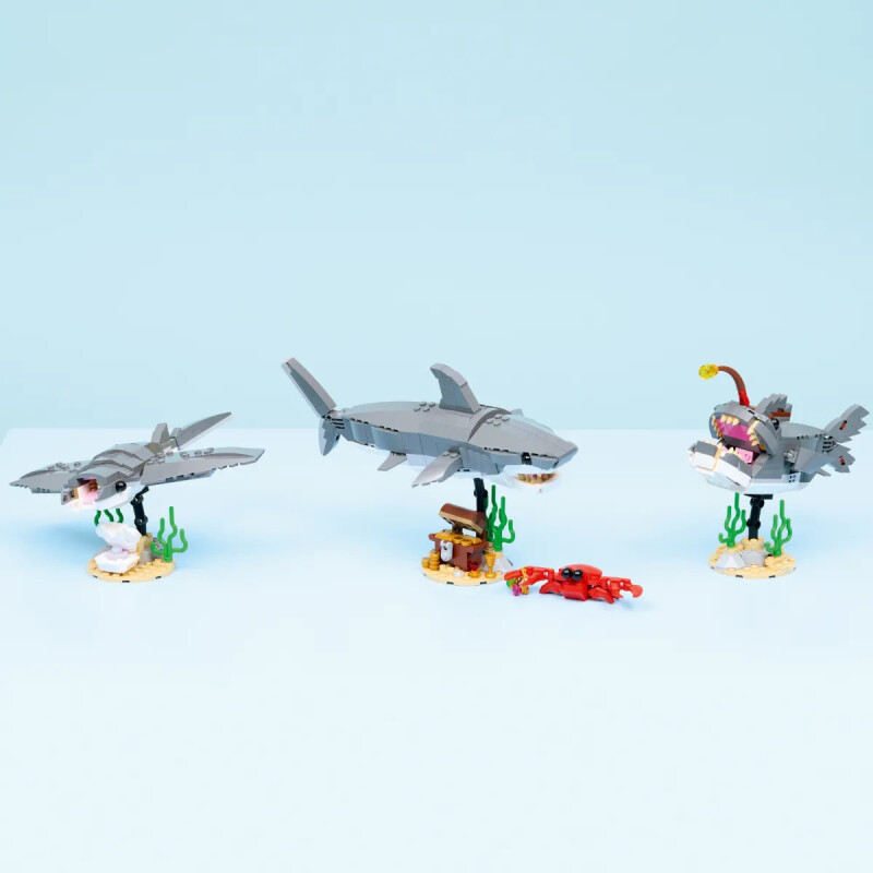 Конструктор Lego 31381 Криэйтор Злобная акула и сундук с сокровищами - фото