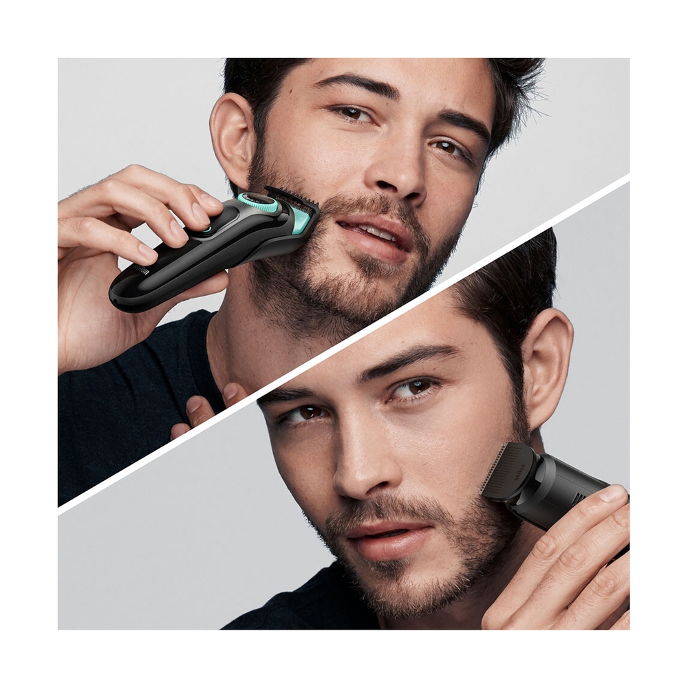 Триммер для бороды и усов Braun BT3321, 1 насадка, мятно-черный - фото 8