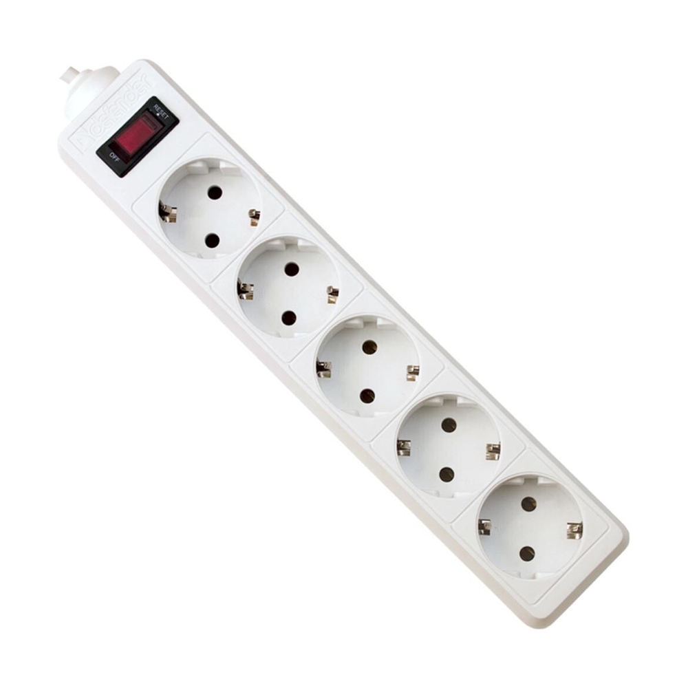 Сетевой фильтр Defender ES, 5 розеток, 1.8м, White (99481) - фото