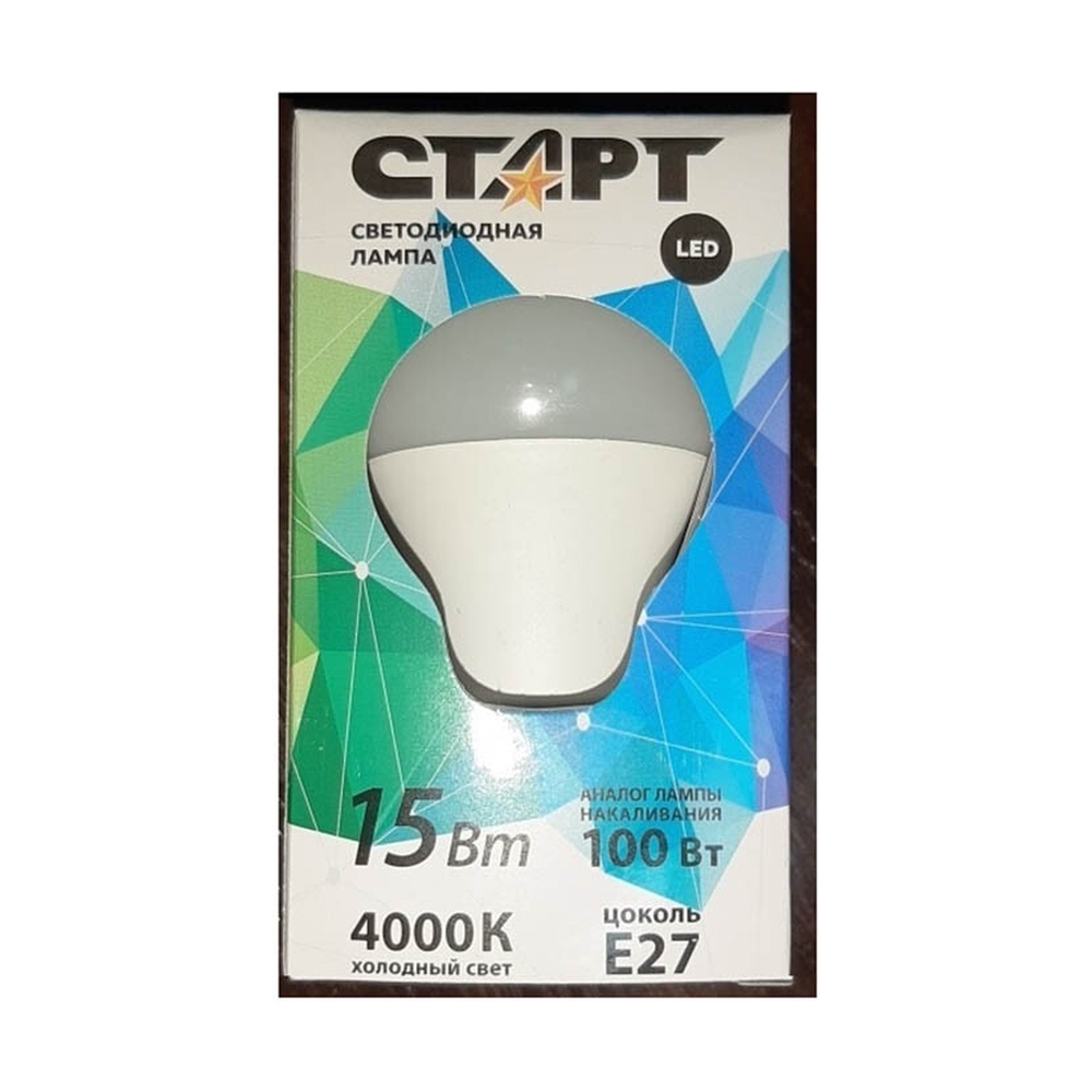 Лампа светодиодная СТАРТ LED E27 15W нейтральный - фото