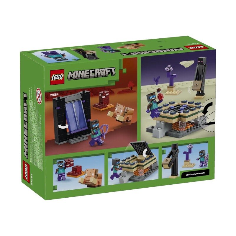 Конструктор Lego 21584 Minecraft Путешествие в портал Нижнего мира и Края - фото
