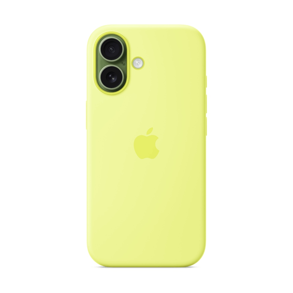 Чехол iPhone 17 Silicone Case with MagSafe - Neon Yellow (MGEV4ZM/A) - фото 4