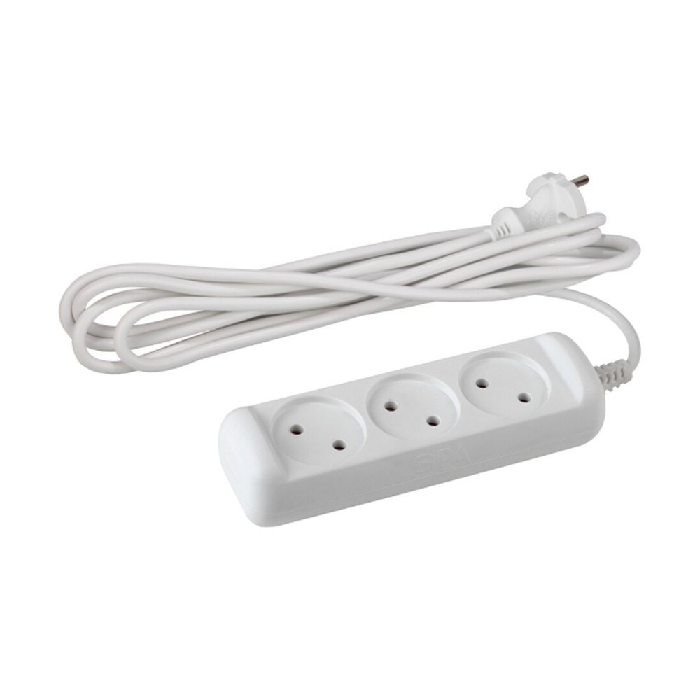 ЭРА удл. U-3-5m-2x1 5м 3 розетки, без заземления - фото