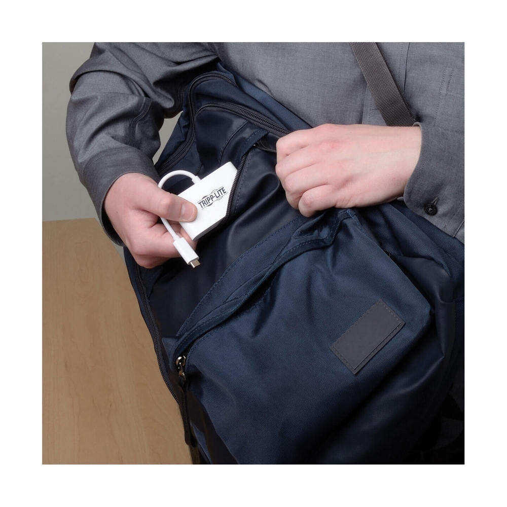 Расширитель USB TrippLite/4-Porat USB-C Hub, USB C to 2x USB-A, 2x USB-C, USB 3.0, White - фото 5