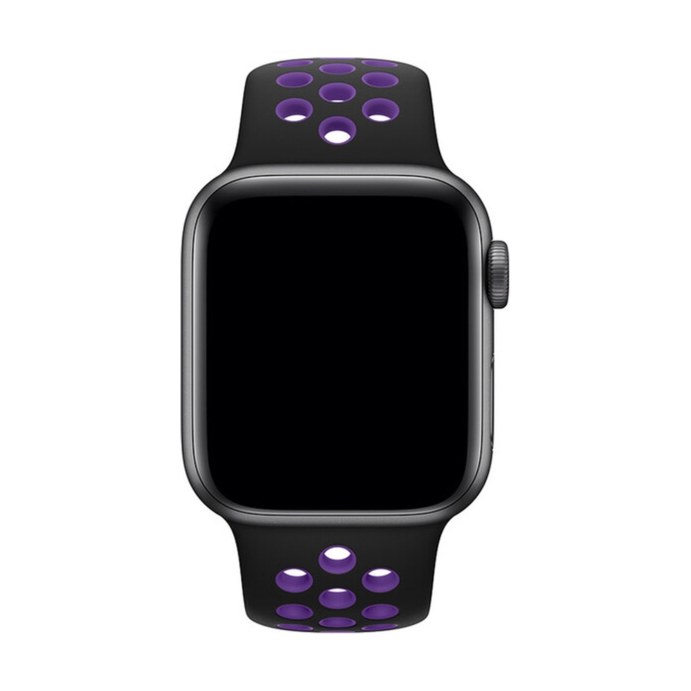 Ремешок Apple 40mm Black/Hyper Grape Nike Sport Band - S/M & M/L - фото 3