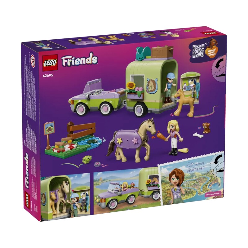 Конструктор Lego 42695 Подружки Фургон для лошади и жеребенка - фото 5