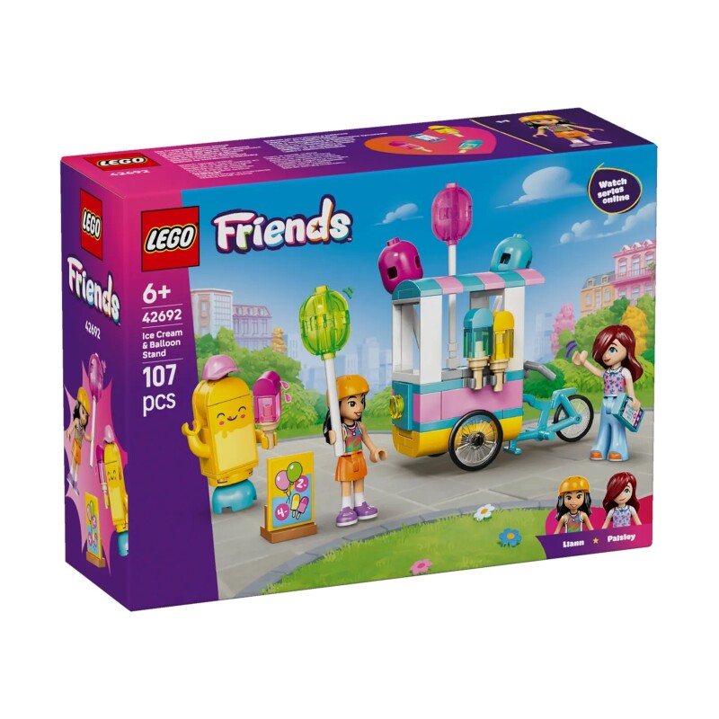 Конструктор Lego 42692 Подружки Прилавок с мороженым и шариками - фото