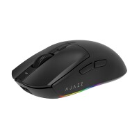 Мышь беспроводная Ajazz AJ139 V2 MC PAW3311, до 12000 DPI, Беспроводная, USB, 2,4 ГГц, Bluetooth, Черный - фото