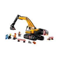 Конструктор Lego Город Желтый строительный экскаватор 60420 - фото