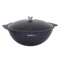 Казан для плова Kukmara 7л, Granit ultra (blue), кгг75а - фото