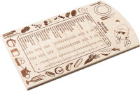 Доска разделочная MARMINTON Таблица мер и весов 30*18,5см - фото