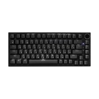 Клавиатура, Ajazz AK820, Механическая, 75%, Red Switches, Подсветка RGB, Анг/Рус, Черный - фото