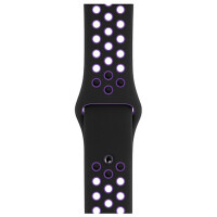 Ремешок Apple 40mm Black/Hyper Grape Nike Sport Band - S/M & M/L - фото