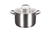 Кастрюля линии LEON 5л, д.22см, со стекл. крышкой LN-CA5022G - фото