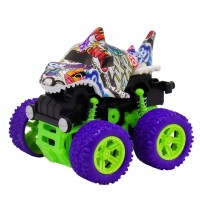 Машинка Акула Funky Toys 4х4 фрикционная с фиолетовыми колесами FT9792-2 - фото