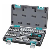 Набор инструментов Stels, 1/4, CrV, пластиковый кейс 29 предм. - фото