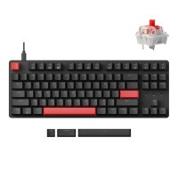 Клавиатура Lemokey X1 87key, Keychron Red (QMK/VIA) X1-A1-KAZ - фото